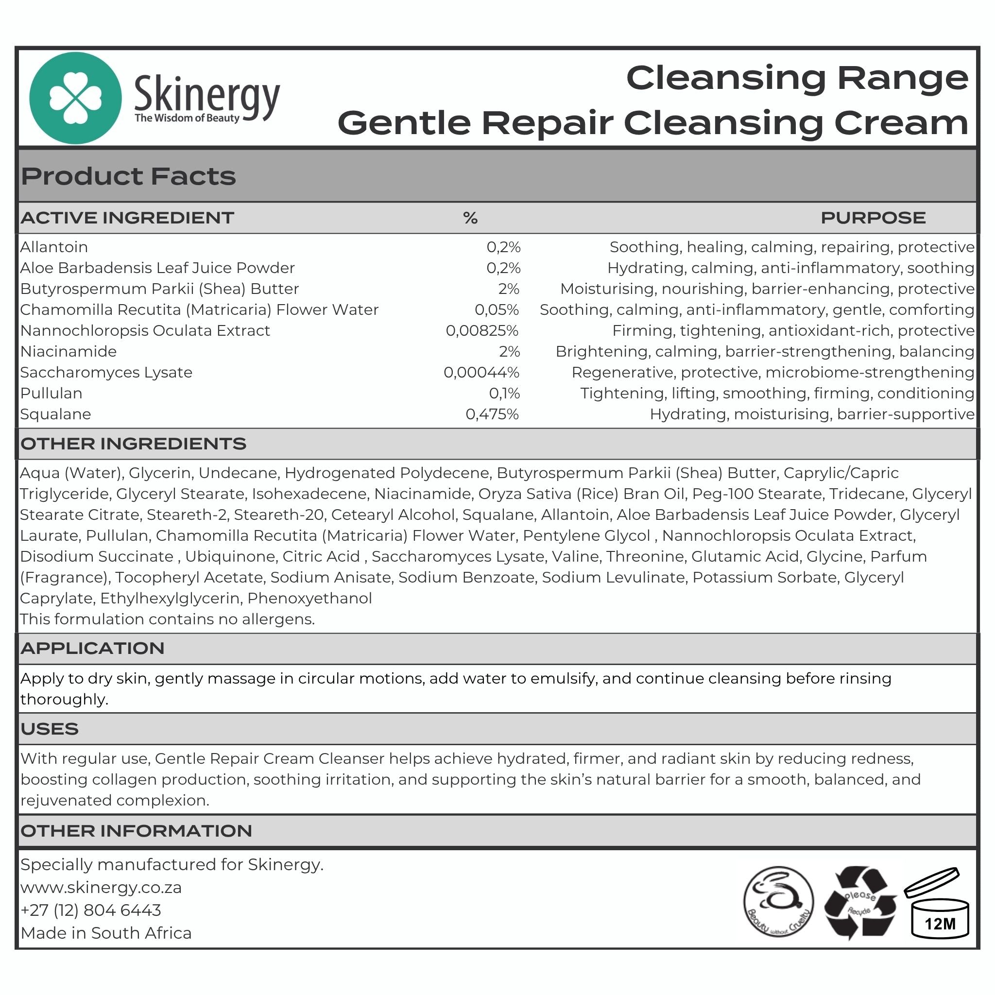 Gentle Repair Cream Cleanser