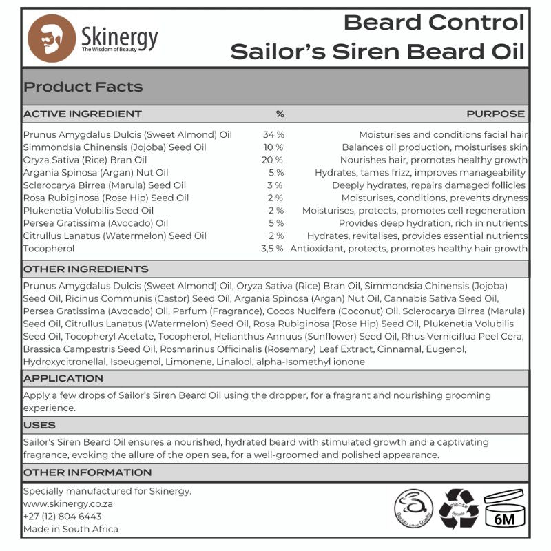 Beard Control Fragranced Beard Oil Starter Kit