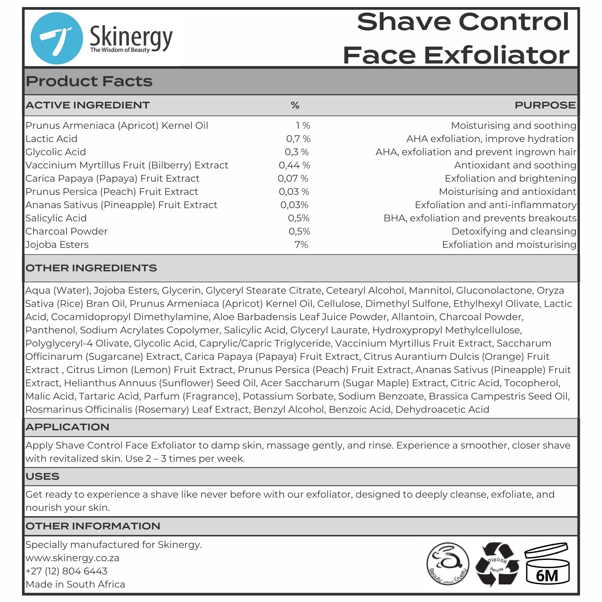 Shave Control Kit