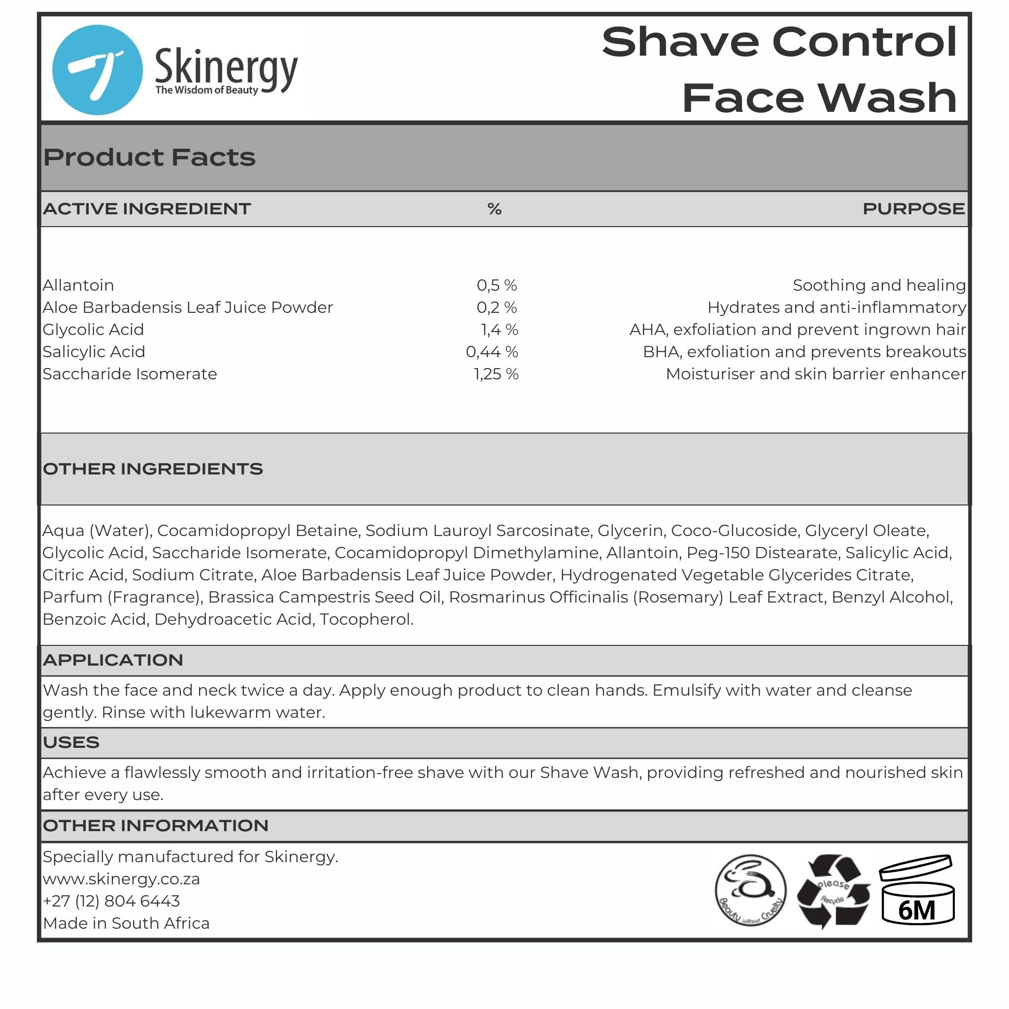 Shave Control Travel Kit