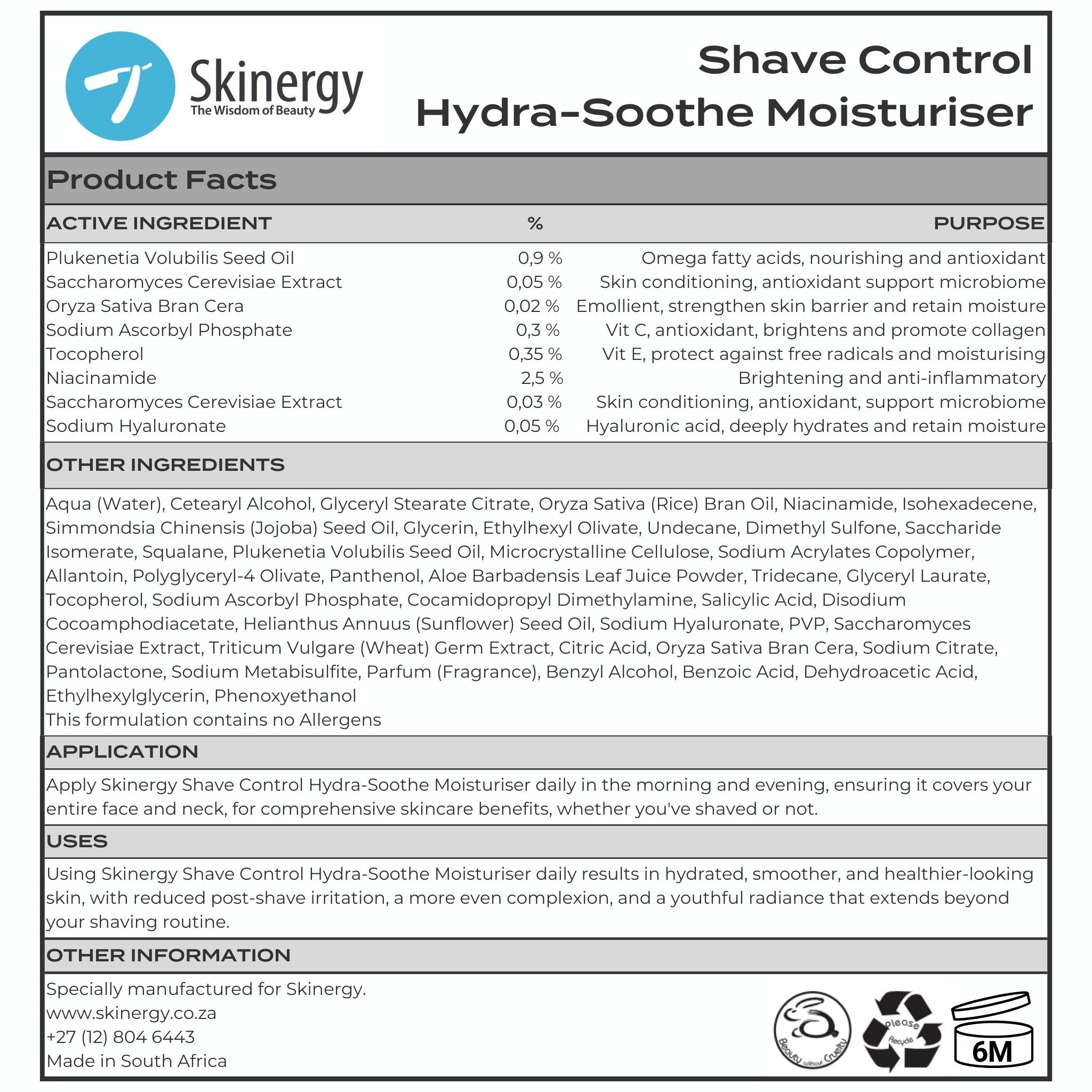 Shave Control Kit