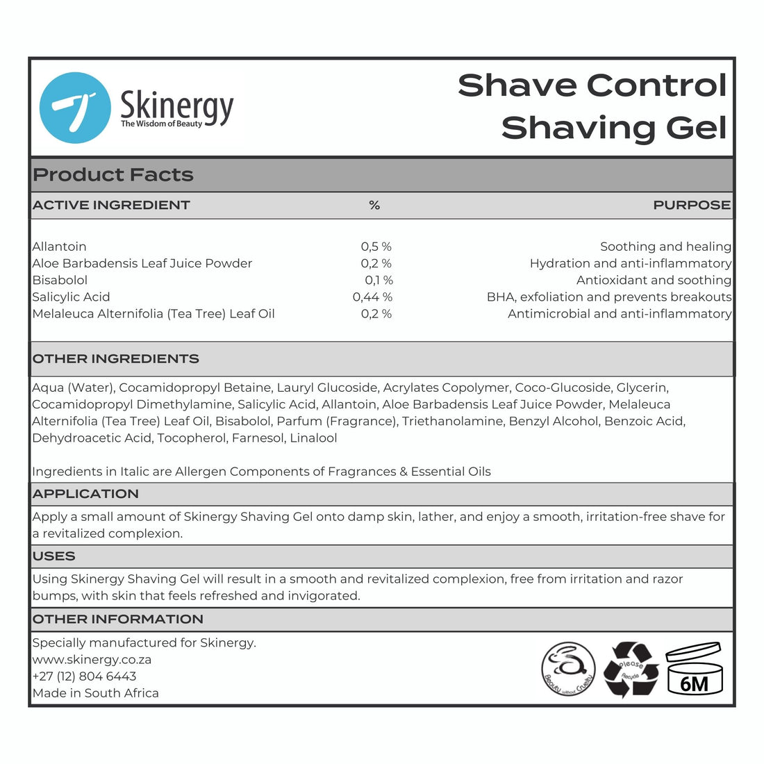 Shave Control Travel Kit