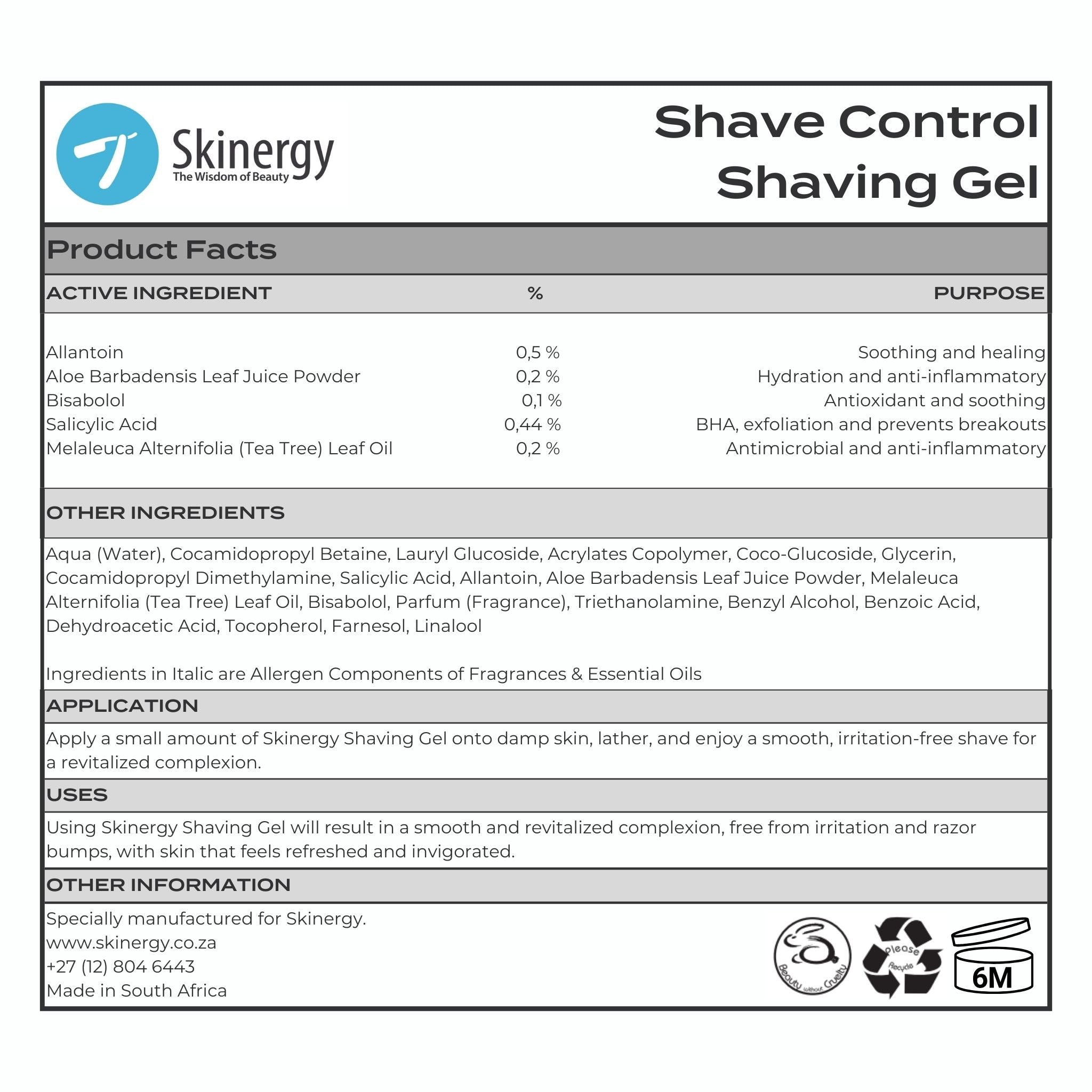 Shave Control Travel Kit