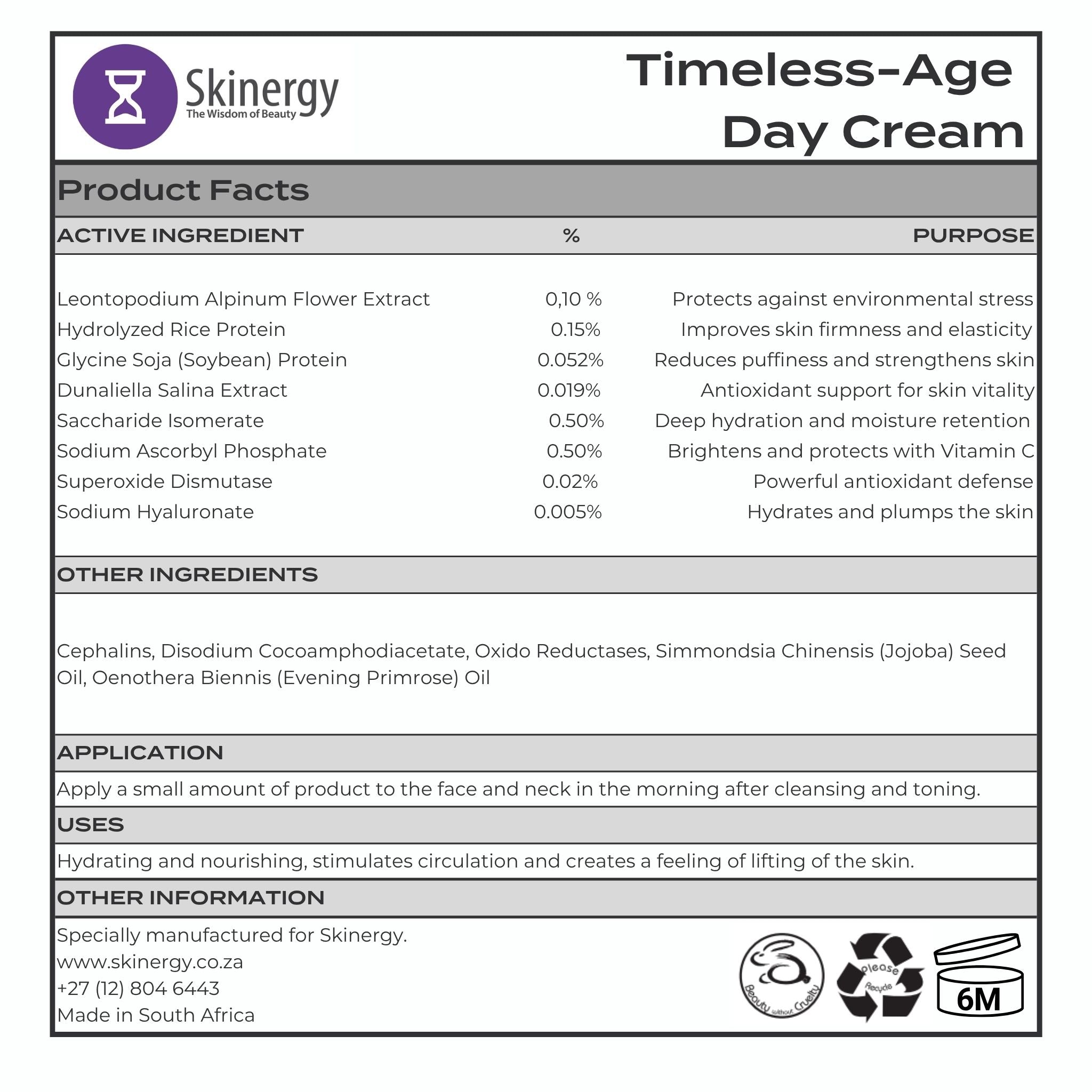 Timeless Age Day Cream
