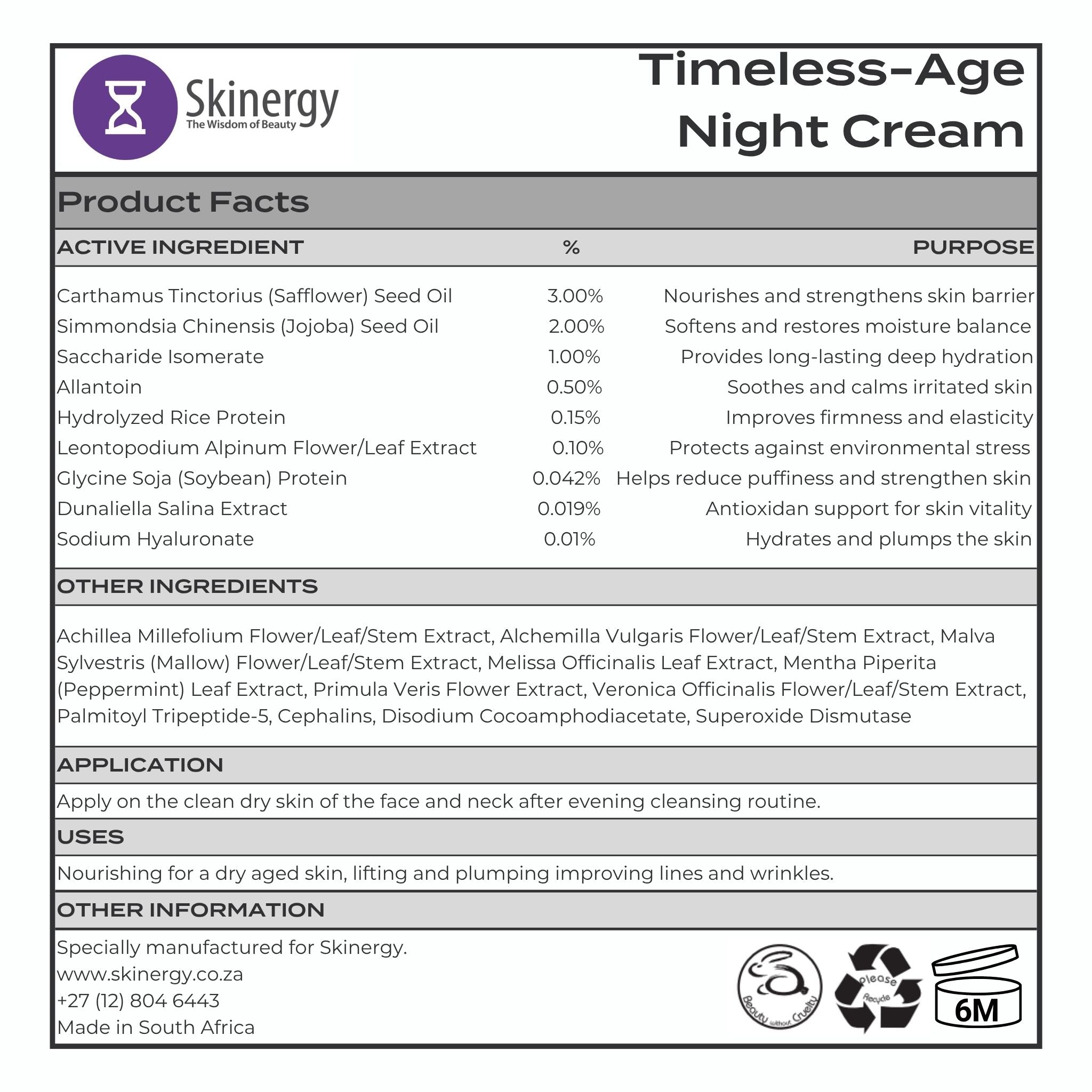 Timeless Age Night Cream